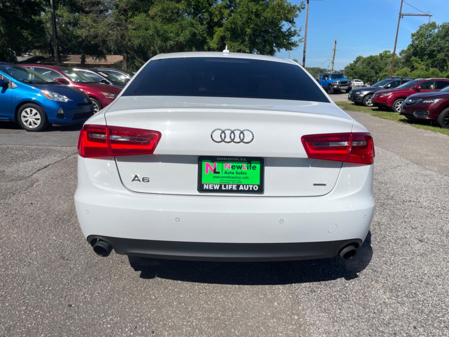 2015 WHITE AUDI A6 2.0T QUATTRO PREMIUM PLUS (WAUGFAFC4FN) with an 2.0L engine, Automatic transmission, located at 5103 Dorchester Rd., Charleston, SC, 29418-5607, (843) 767-1122, 36.245171, -115.228050 - Photo#5